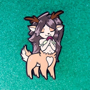 Autumn Centaur original Hard Enamel Pin- 2 inches tall 2 posts & Rubber Backing mythical monster fantasy cryptid Greek mythology pin