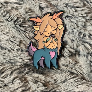 Watercolor Centaur original soft Enamel Pin epoxy 2 inches tall, Rubber Backing mythical monster fantasy mythology artwork mismatched LE 50