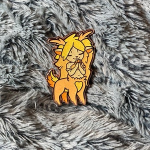 Honey Yellow Centaur original hard Enamel Pin glitter 2 inches tall, Rubber Backing mythical monster fantasy mythology bee copper pin LE 50