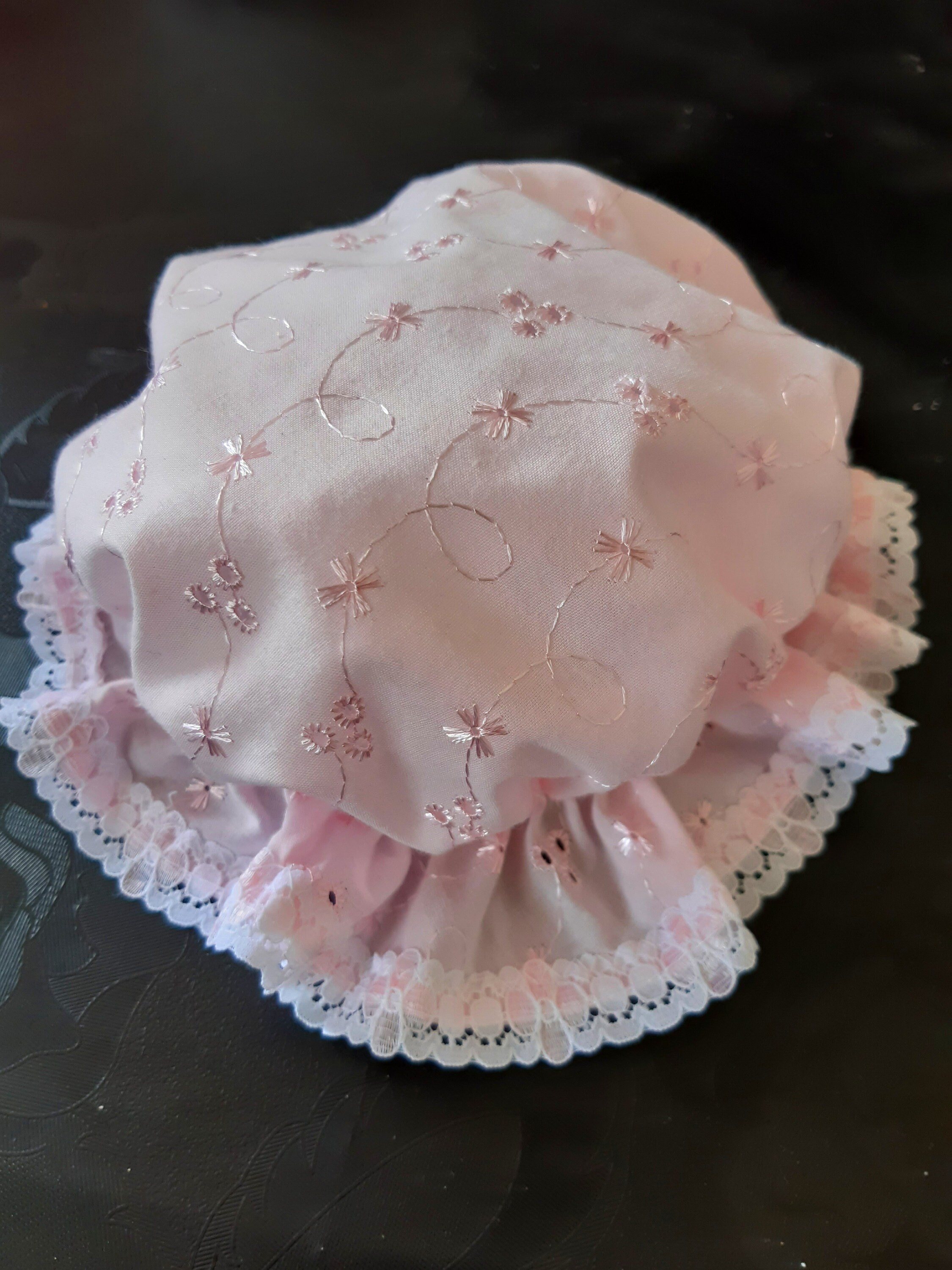 Mop cap Summer Hat Original Design Poly Cotton and Lace | Etsy