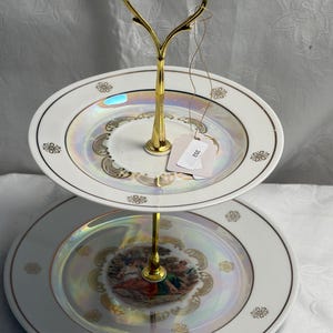 Etagere aus Omas Sammeltasse,  2 tlg ohne Tasse , Rarität, Vintage, 60iger Jahre