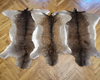 Fallow Deerskin Hide Area Rug Fur Home Decor Living Room | Etsy