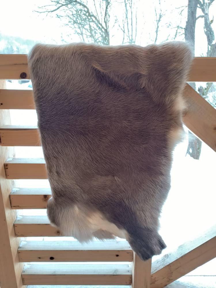Deer Hide Pillow Etsy