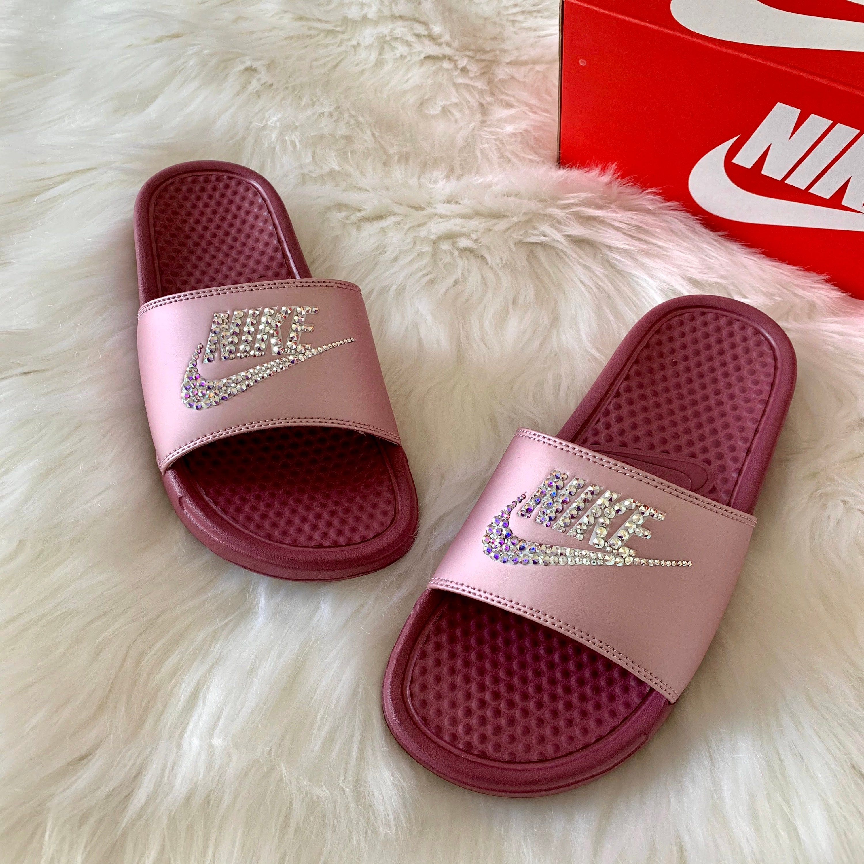 nike benassi slides custom