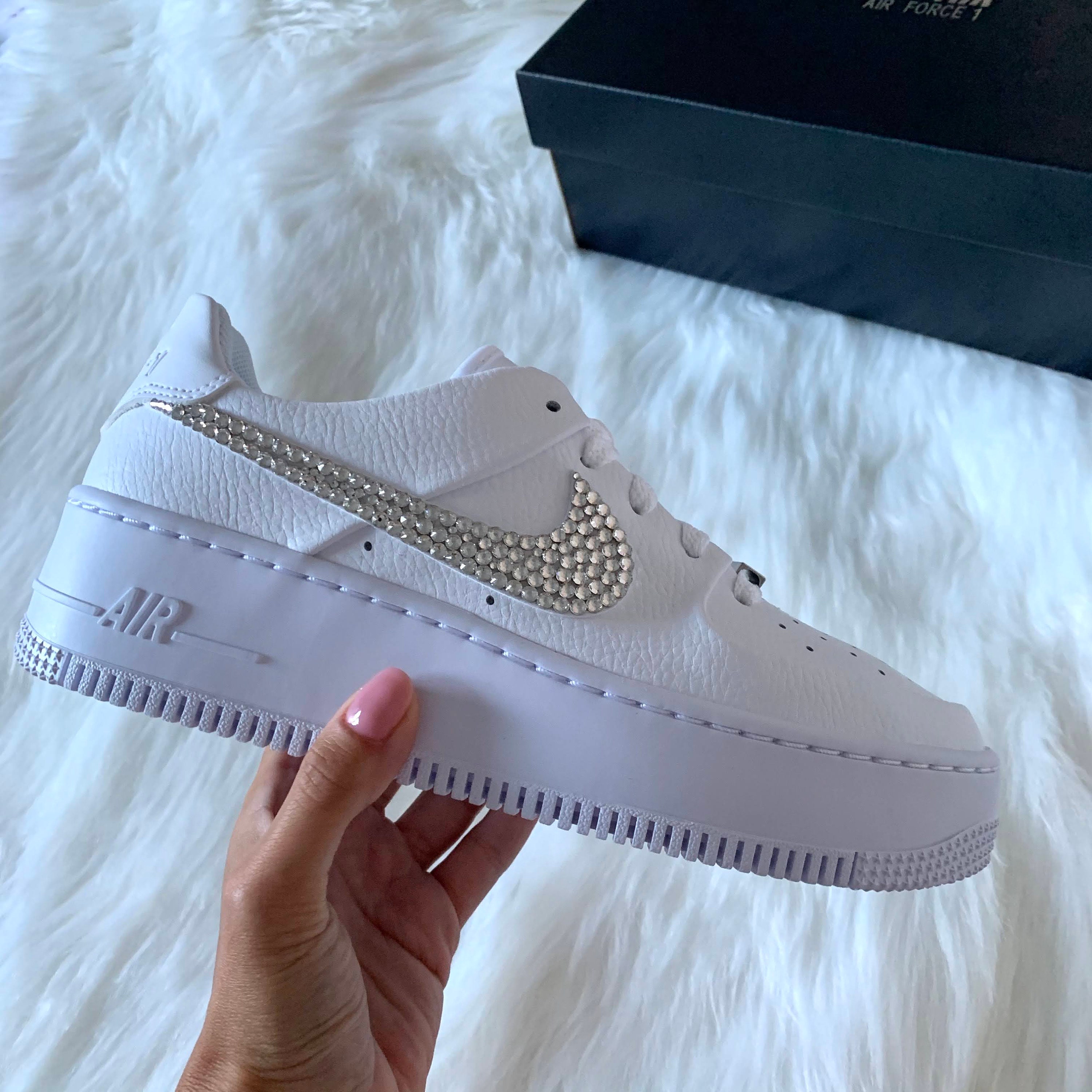 swarovski nike air force 1 sage