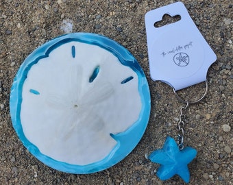 Gift Set Beach Lovers Seashell Sand dollar Unique Gift Under 30, Gift Sets for Her, Gifts for Mom, Gifts for Friends, Beach lover gift idea