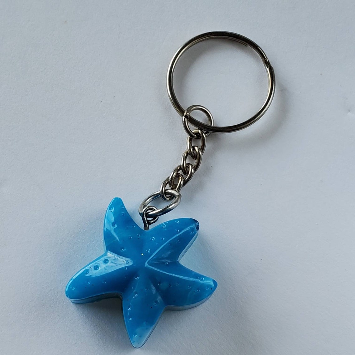 Starfish Keychain 169 Starfish Keychain Starfish Resin Etsy