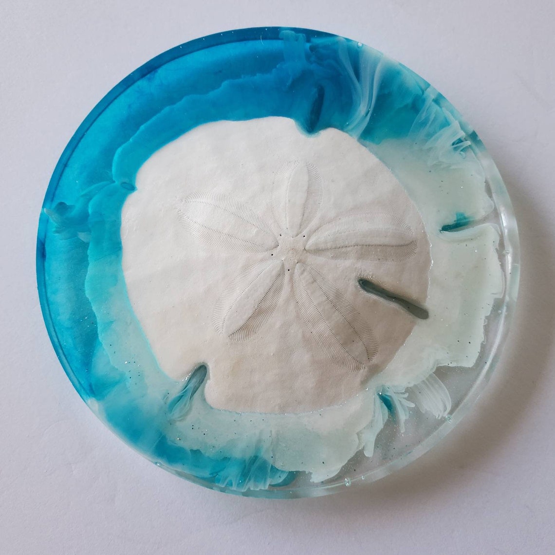 Sand Dollar Resin Art Gift Box 106 Sand dollar art Sand Etsy