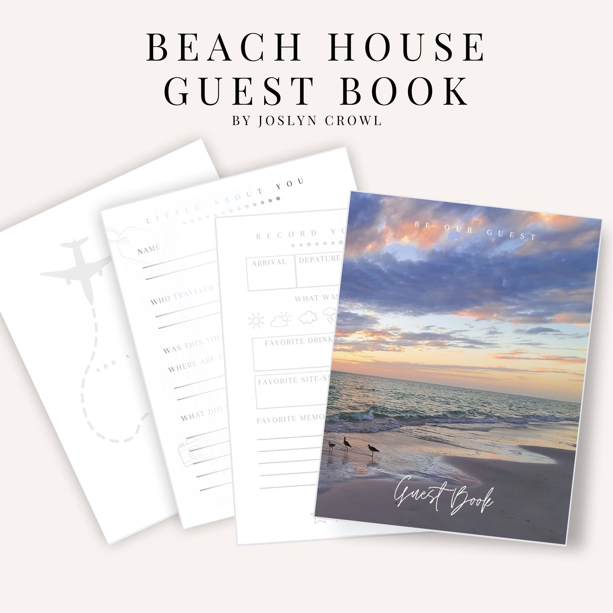 Guest Book Be Our Guest Book Beach House Guest Book Etsy