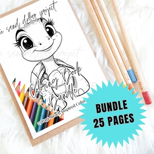 Coloring Book Bundle, 25 Coloring Pages, Instant Digital Download Coloring Page, Beach Coloring Page, Kids Coloring Page, Coloring Page