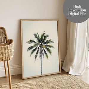 Palm Tree Wall Art, Digital Wall Art Printables, Coastal Prints, Beach  Prints, Tropical Wall Art, Digital Wall Art Posters, Ocean Print