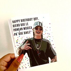 Peso pluma Geburtstagskarte / Doppelkarte / Geburtstagskarte / latino / Reggaetón Card