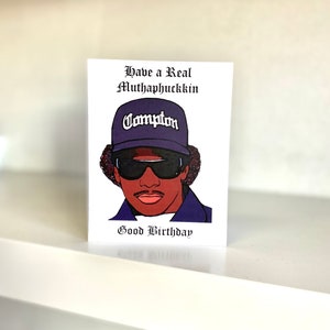 Carte d'anniversaire Eazy E / carte NWA / carte d'anniversaire / Eric Wright / carte hip hop