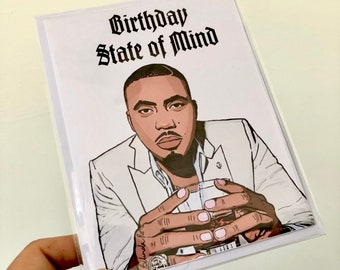 Nas birthday Card / NAS / Birthday Card/ East Coast / hip hop Card