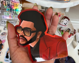 The Weeknd  R&B 4 inch vinyl sticker / Abel Tesfaye  / hip hop / sticker / vinyl