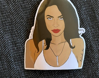 Aaliyah R&B 4 inch vinyl sticker / baby girl  / 90s / sticker / vinyl