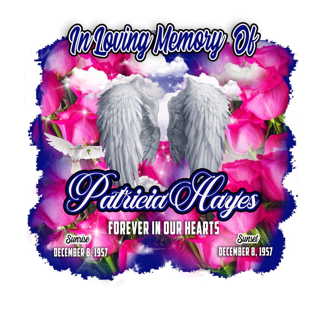 Photoshop Half T-shirt Design. Affinity Designer. Funeral RIP Memorial ...