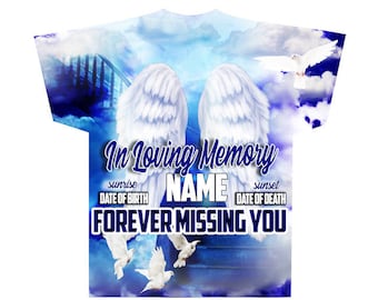 T-shirt Template, 3D All over T-shirt Photoshop Digital Template, can also be edited in Affinity Designer