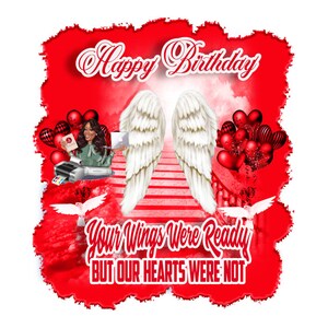Center T-shirt PNG Design, Memorial, RIP Design, Funeral Background PNG, Sublimation, In loving Memory! Heaven, Celebration of Life