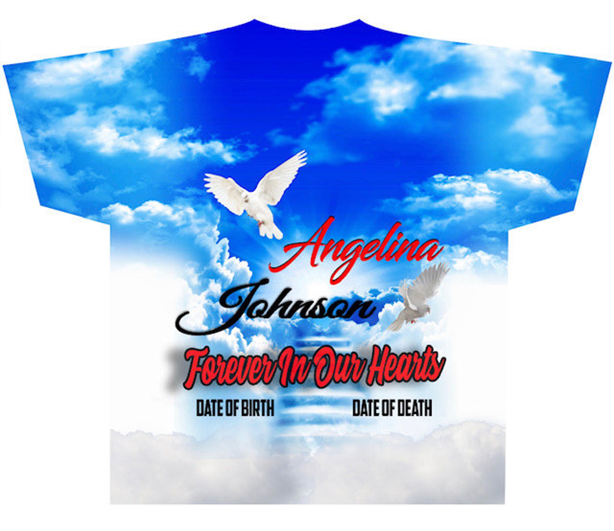 Discover Digital Photoshop Template Fully Designed Editable Sublimation All Over T-Shirt