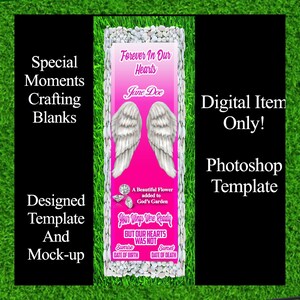 Fully Designed Digital Memorial Grave Blanket Grace Cover Template and Mockup “Photoshop” but can also be open in Affinity Designer