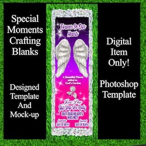 Fully Designed Digital Memorial Grave Blanket Grace Cover Template and Mockup “Photoshop” but can also be open in Affinity Designer