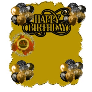 Happy Birthday PNG Background Design