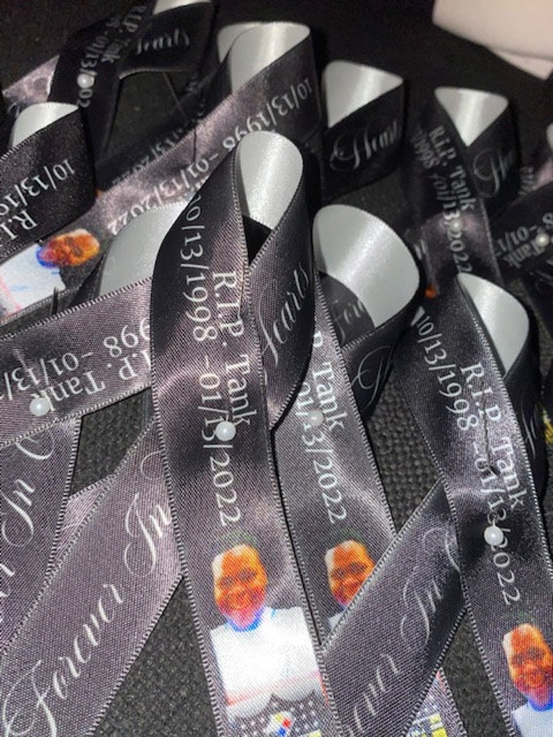 Sublimation Ribbon CC Template for Memorials Etsy