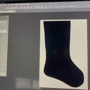 Photoshop/ Affinity Designer Christmas Stocking Template