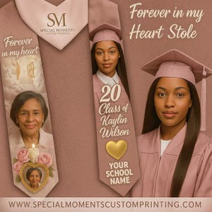 Custom Graduation Stole/ Grad Stole Class of 2025\ Sash/ Class of 2025/ Graduation Gift/ Graduation Sash