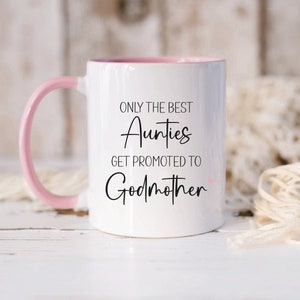 Cadeau mug promotion marraine, mug personnalisé pour les parrains et marraines, souvenir proposition marraine, promotion tante, cadeau pour tantes NM05