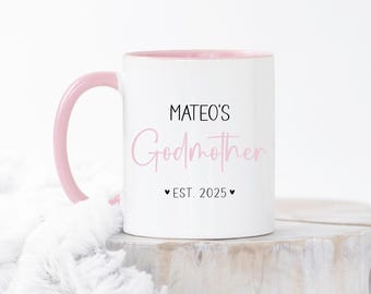 Taza promocional para madrina, regalo personalizado para padrinos, recuerdo de propuesta de madrina, promoción para tías, regalo para tías NM05