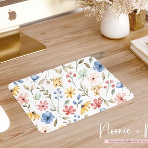 Cute Kids Mouse Pad Rose Gold Marble Mouse Pads for Girls Wireless Office Laptop Computer Desk Mousepad with Designs Decorative for Women Blush Pink Rose Gold Pattern Round Mouse Pad - 4 Pcs Pcs 8 in