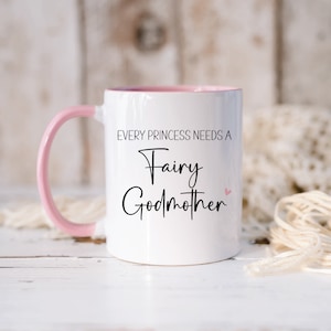 Fairy Godmother Promotion Mug Gift, Personalised Mug for Godparents, Godmother Proposal Keepsake NM05