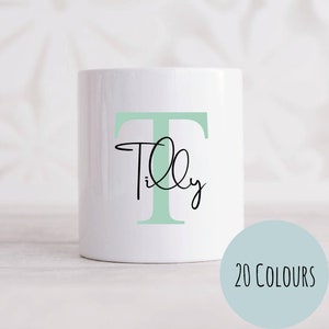 Personalised Ceramic Money Box | Custom Name Initial | Gift for Her | Gift for Him | Piggy Bank | Birthday | Home Gift | New Baby NM01