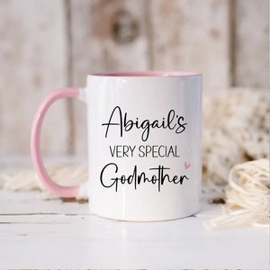 Cadeau mug marraine très spécial, mug personnalisé pour les parrains et marraines, souvenir proposition marraine NM05