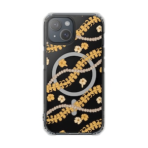 Puakenikeni and Pikake Lei Magnetic Clear iPhone Case