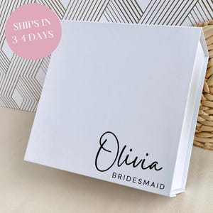 Empty Bridesmaid Proposal Box | Magnetic gift box | Personalized magnetic gift box | Empty gift box | Gift box with magnetic closure