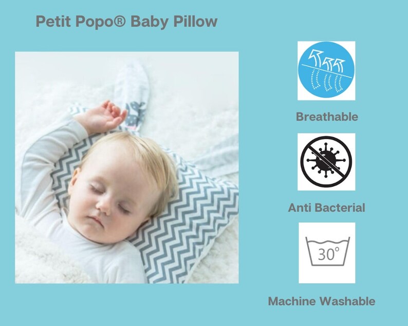 Certified Organic Baby Pillow for Flat Head Prevention GOTS Etsy