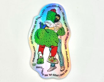Phanatic & Jason Kelce Kramklistermärke: Philly Sports, Heja Fåglar! (Holografisk eller Original)