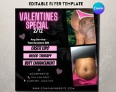 Valentine's Day Flyer,Instagram Flyer,Digital Flyer,Body Contouring Flyer,Body Sculting Flyer,Med Spa Flyer,spa Flyer,Flyer Template,Vday
