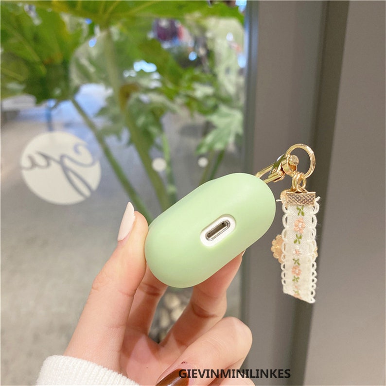 Green Airpod Case Floral Airpod Pro Case Cute Airpod Cases Etsy