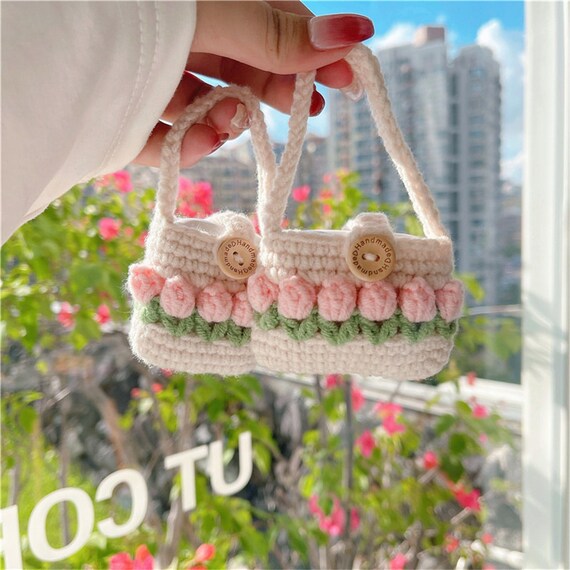 3D Tulip Knitting Airpods Case Knitting Flower Airpods Case - Etsy