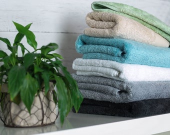 Marlborough Bamboo Cotton Bath Towels, Super soft, Hypo-Allergenic and Machine Washable
