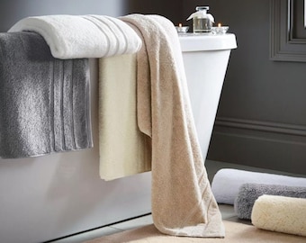 Allure Hotel Heavyweight Bath Towels - 800gsm Thick and Absorbent Bathroom Towels - Made from 100% Natural Cotton