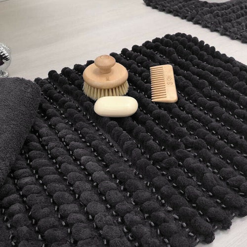 Handwoven California Bobble Striped Bath Mat 50 X 80cm by Etsy UK