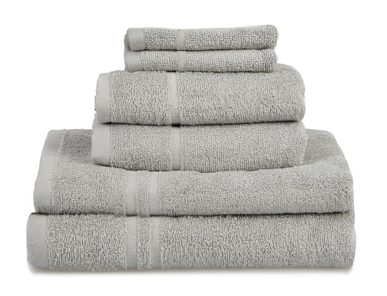 Natural Cotton 6 Piece Towel Set Hotel Essentials Gift Bale by Allure image 6