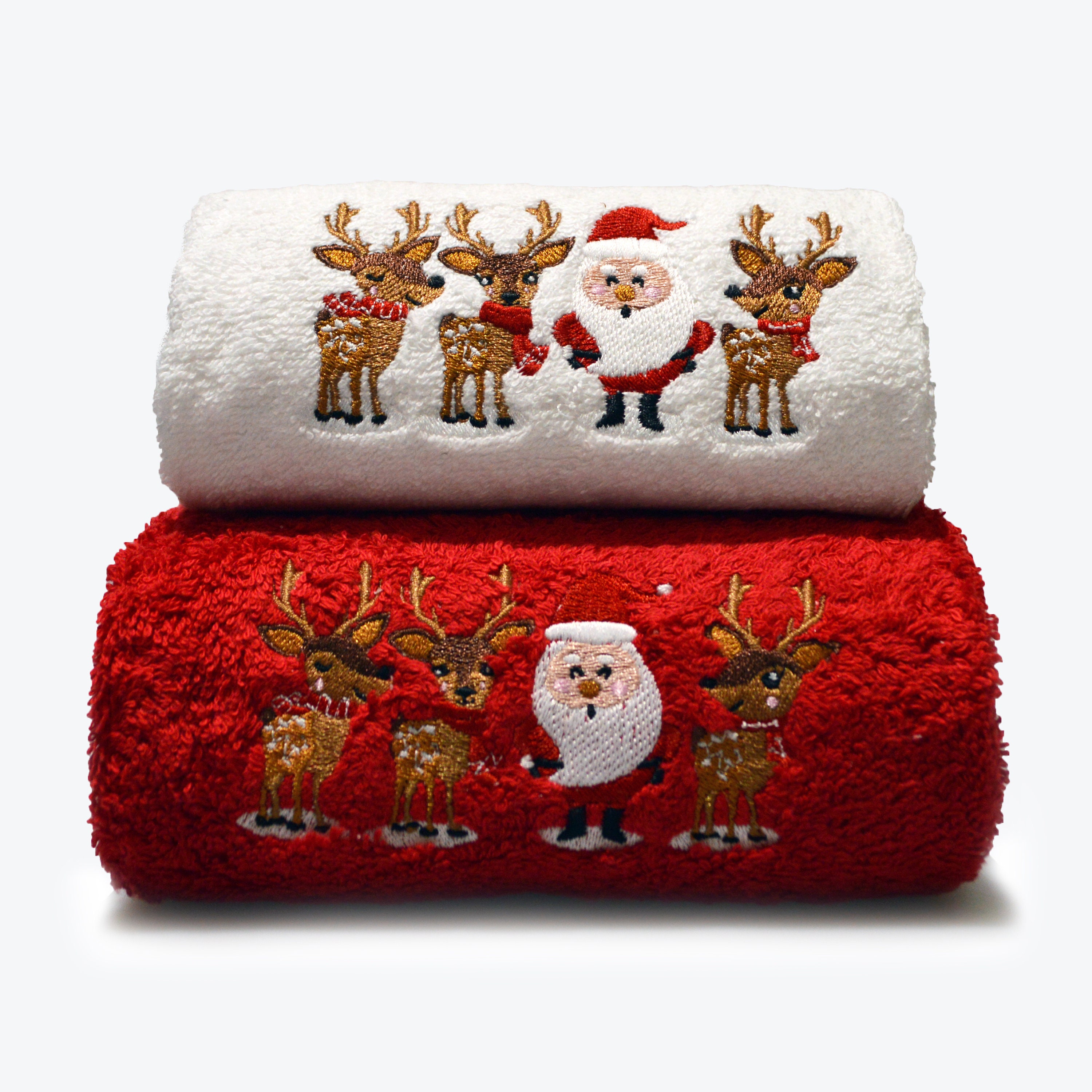 Christmas hand towel elf hand towel and wash cloth Christmas decor Chr –  Can't Sit Still Crafts