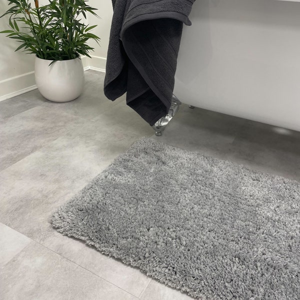 Alfombra de baño Allure Savoy Luxury Shaggy - Alfombra de baño ultrasuave y esponjosa - Pelo largo - 50 x 80 cm - Alfombra de baño