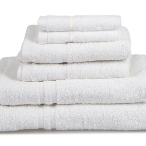 Natural Cotton 6 Piece Towel Set Hotel Essentials Gift Bale by Allure image 8